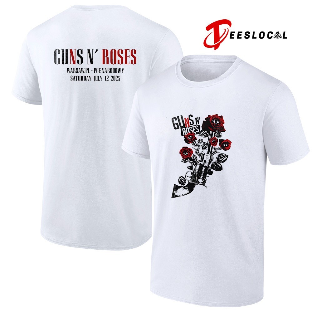 GUNS N' ROSES 2025 TOUR Tシャツ Mサイズ Guns N' Roses World Tour to Warsaw 2025 shirt, hoodie