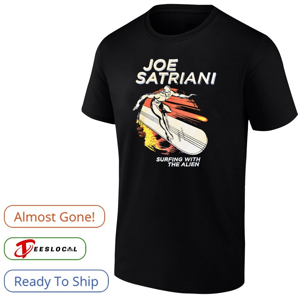 ジョーサトリアーニ　Tシャツ　サーフィンウィズジエイリアン Joe Satriani Silver Surfer surfing with the alien shirt, hoodie