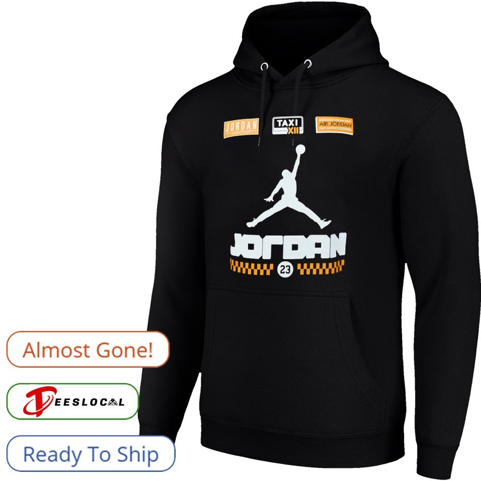 black and yellow jordan 12 hoodie