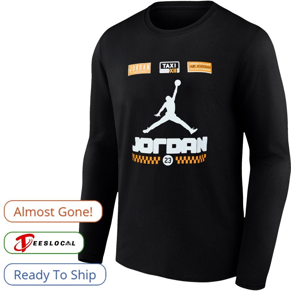 gold and black jordan 12 shirt