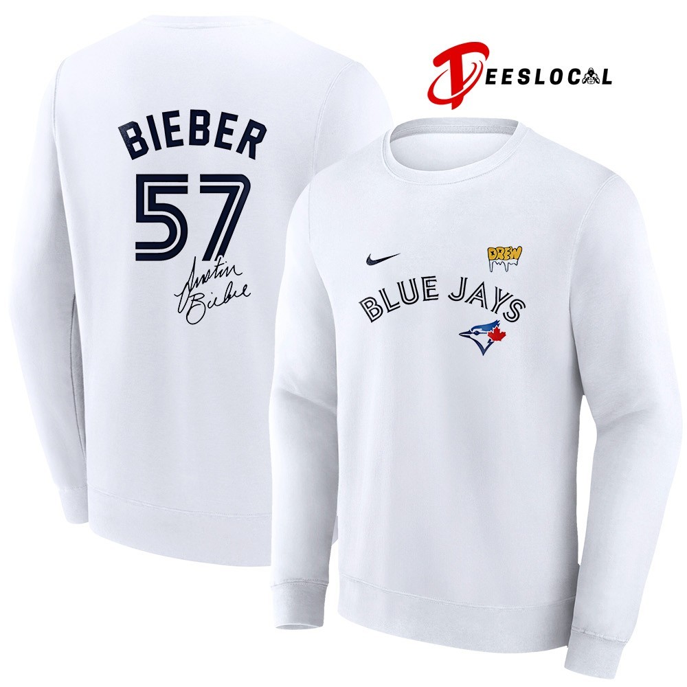Justin Bieber x Toronto Blue Jays world series signature shirt