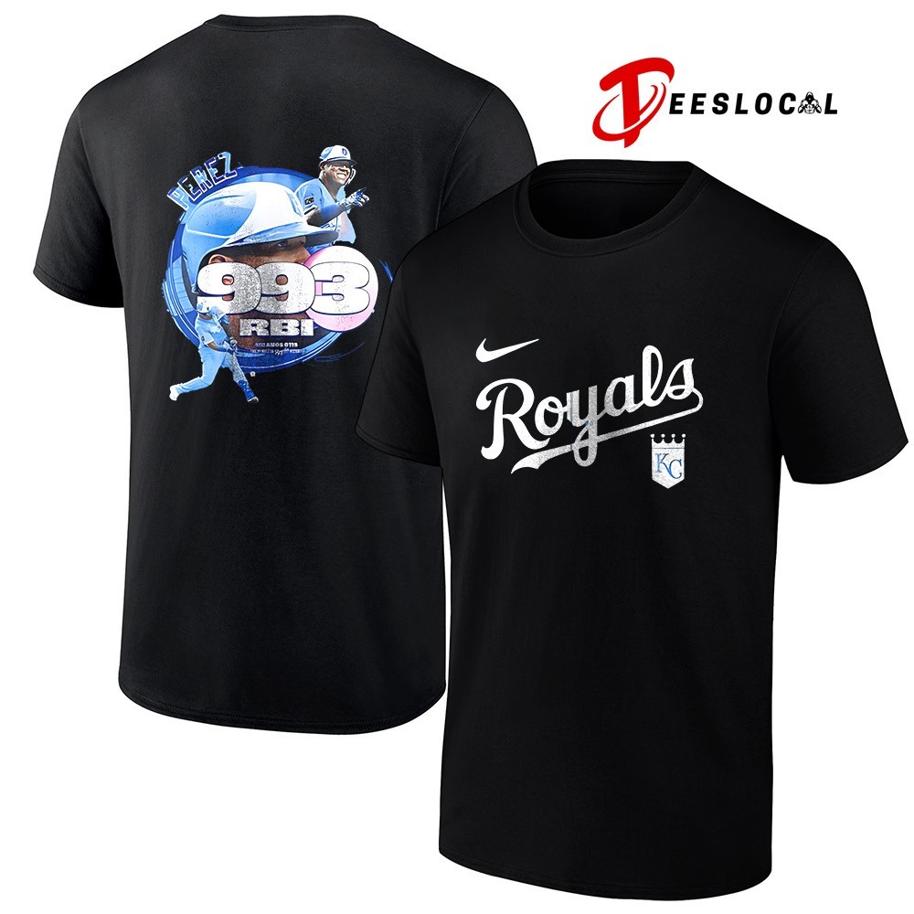 Kansas City Royals Salvador Pérez 993 RBI record graphic shirt