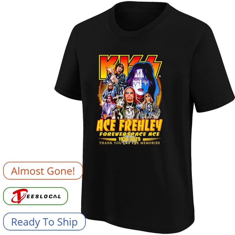Kiss Ace Frehley thank you for the memories 1951 2025 signature