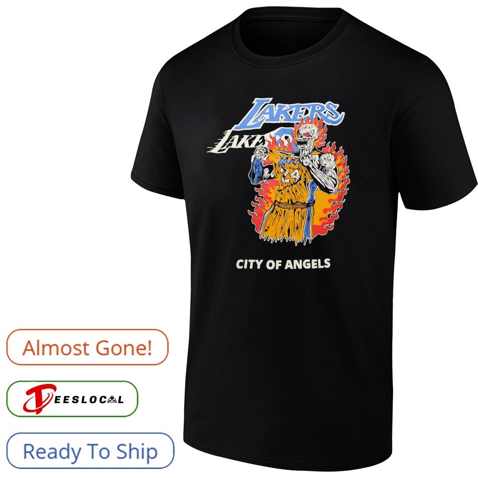 warren lotas laker kobe シャツ Kobe Bryant Skeleton Warren Lotas x Los Angeles Lakers City of