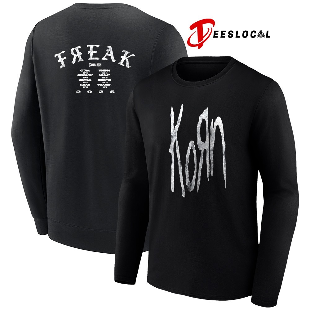 Korn Canada 2025 Kanada freak dates schedule tour 2025 shirt