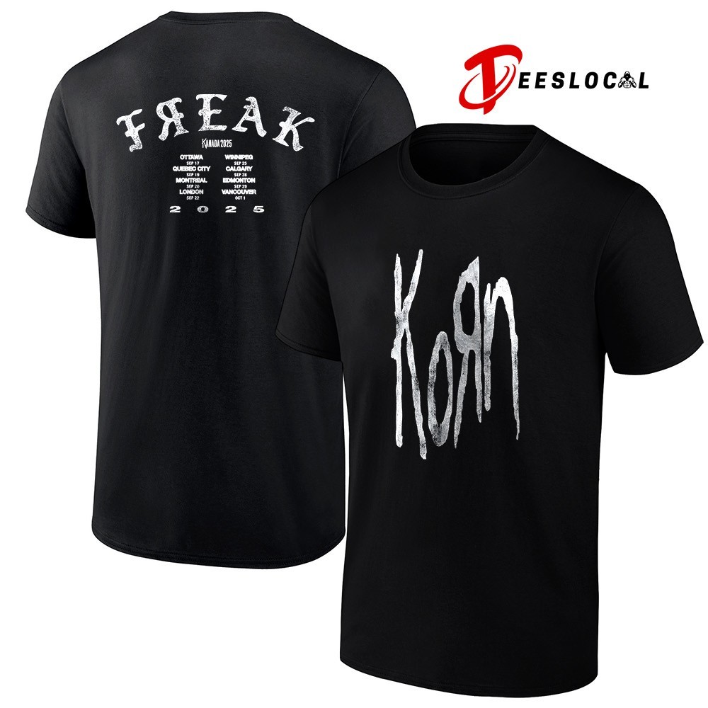 Korn Canada 2025 Kanada freak dates schedule tour 2025 shirt