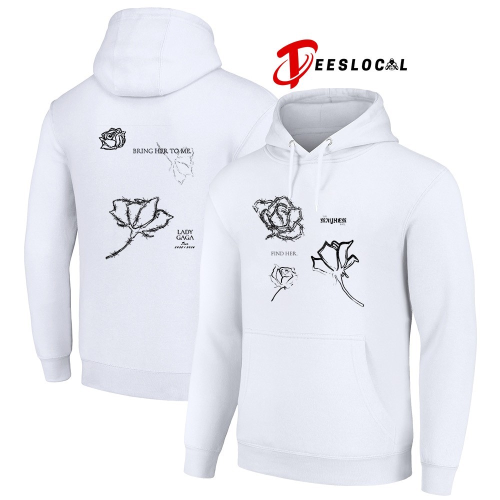 Lady Gaga the Mayhem Ball find her bring her to me roses shirt