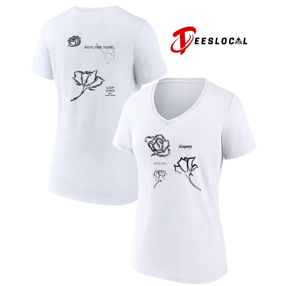 Lady Gaga the Mayhem Ball find her bring her to me roses shirt