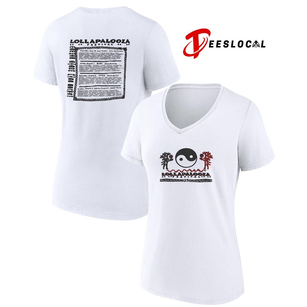 Lollapalooza × CPFM White Lineup Tee M Lollapalooza × CPFM White Lineup Tee M Lollapalooza × CPFM