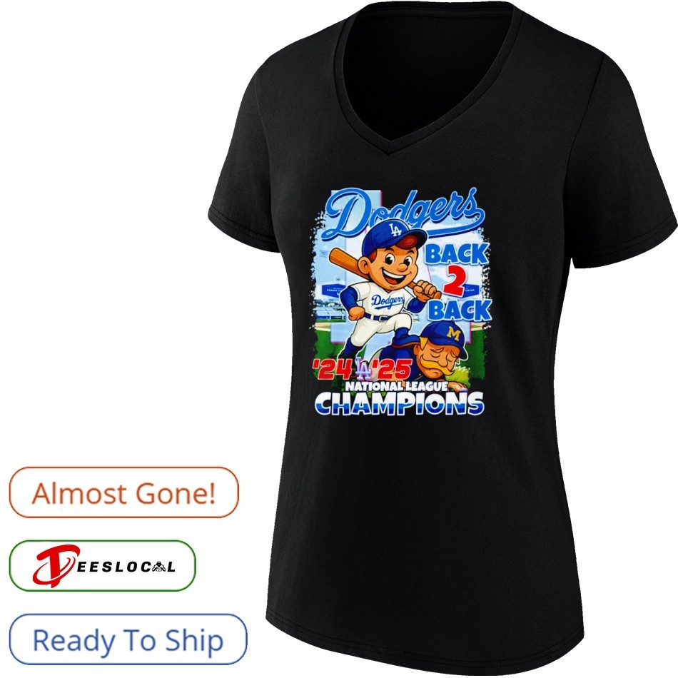 Los Angeles Dodgers 2025 National League Champions Back 2 Back