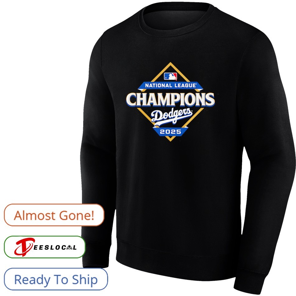 Los Angeles Dodgers 2025 National League Champions baseball shirt