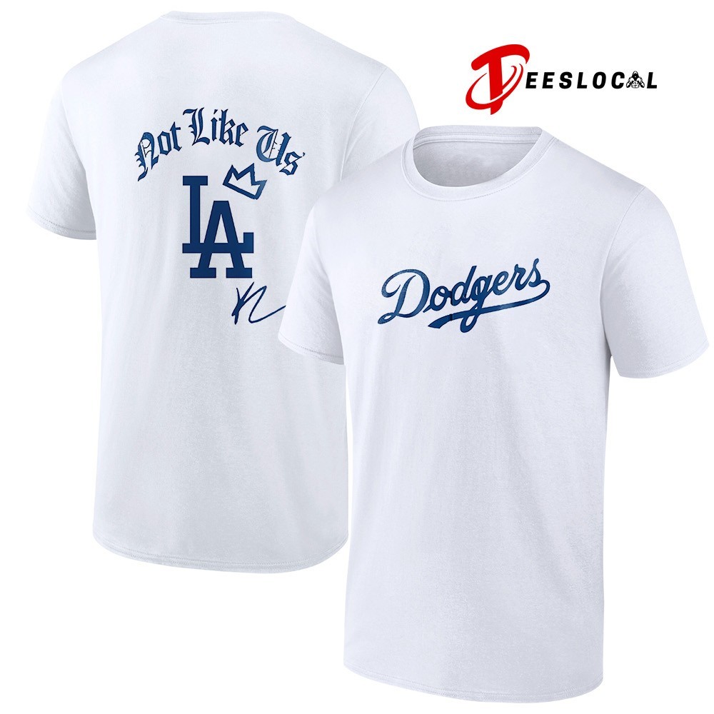Los Angeles Dodgers x Kendrick Lamar not like us signature shirt