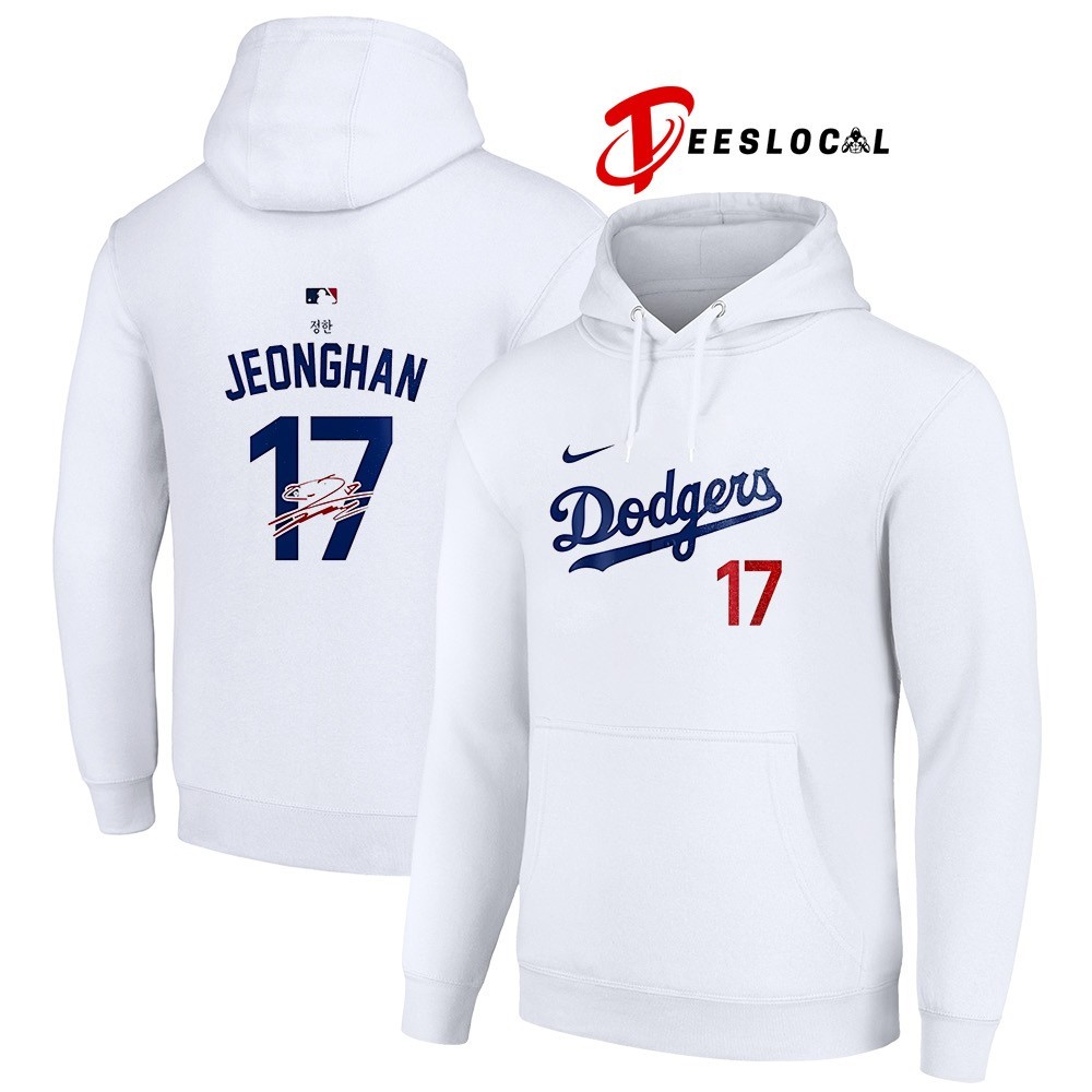 Los Angeles Dodgers x Seventeen Jeonghan 17 signature shirt