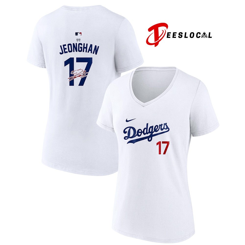 Los Angeles Dodgers x Seventeen Jeonghan 17 signature shirt