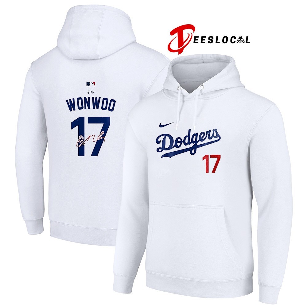 Los Angeles Dodgers x Seventeen Wonwoo 17 signature shirt