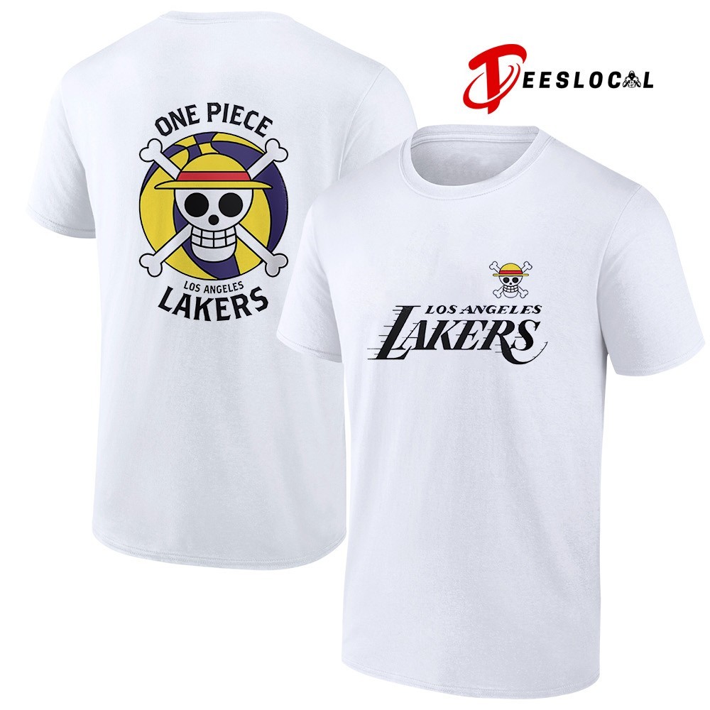 Los Angeles Lakers x One Piece logo shirt, hoodie, sweater