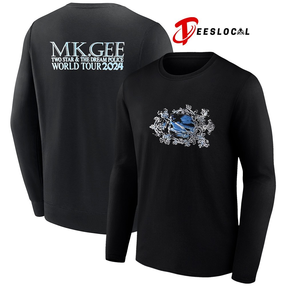 MK Gee two star and the dream police world tour 2024 shirt