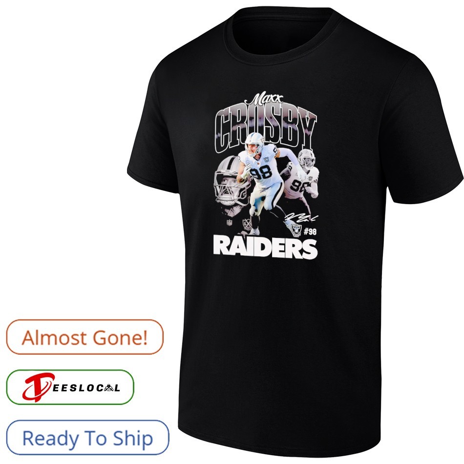 Maxx Crosby Las Vegas Raiders Outerstuff Triple Pic shirt