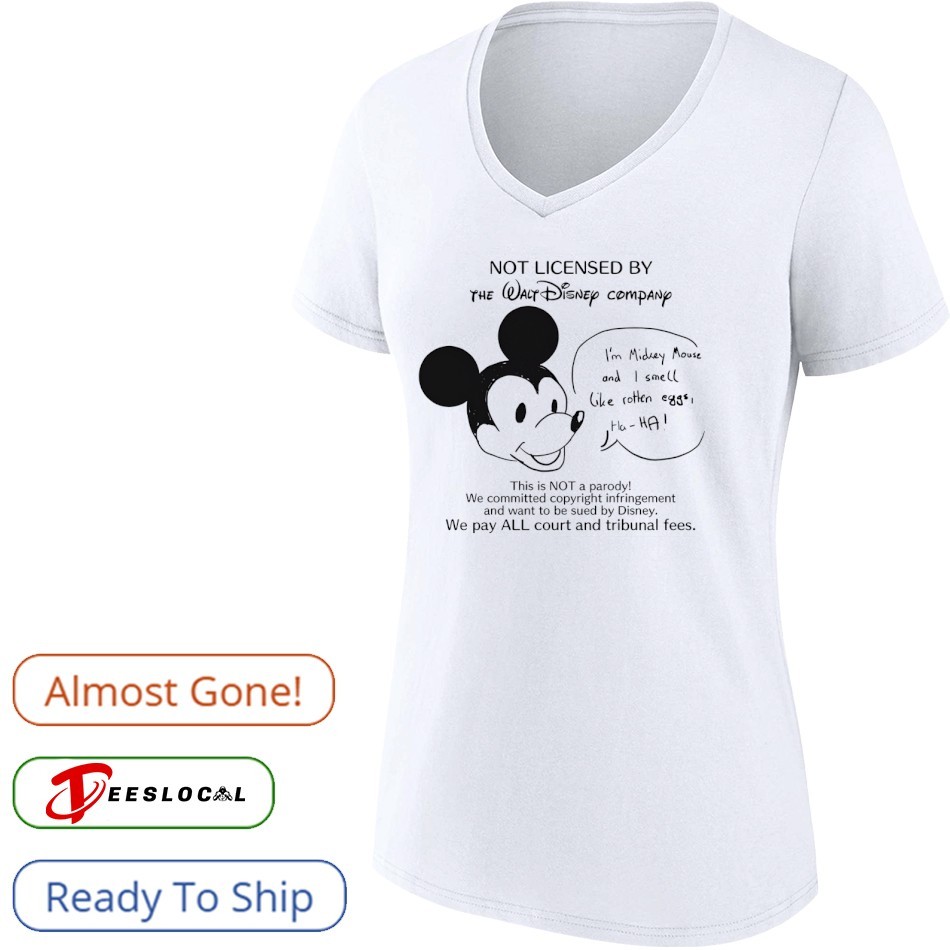 Mickey not licensed by the walt disney company shirt, hoodie
