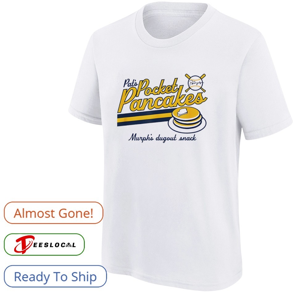 Milwaukee Brewers Pat's Pocket Pancakes Murph's dugout snack shirt
