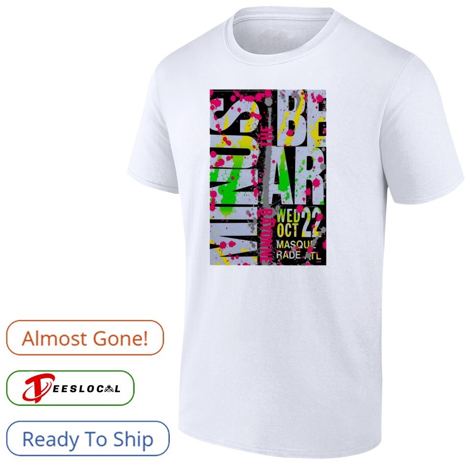 【MASKED2025】Artist T-shirts Minus The Bear Oct 22 2025 The Masquerade Atlanta GA Poster