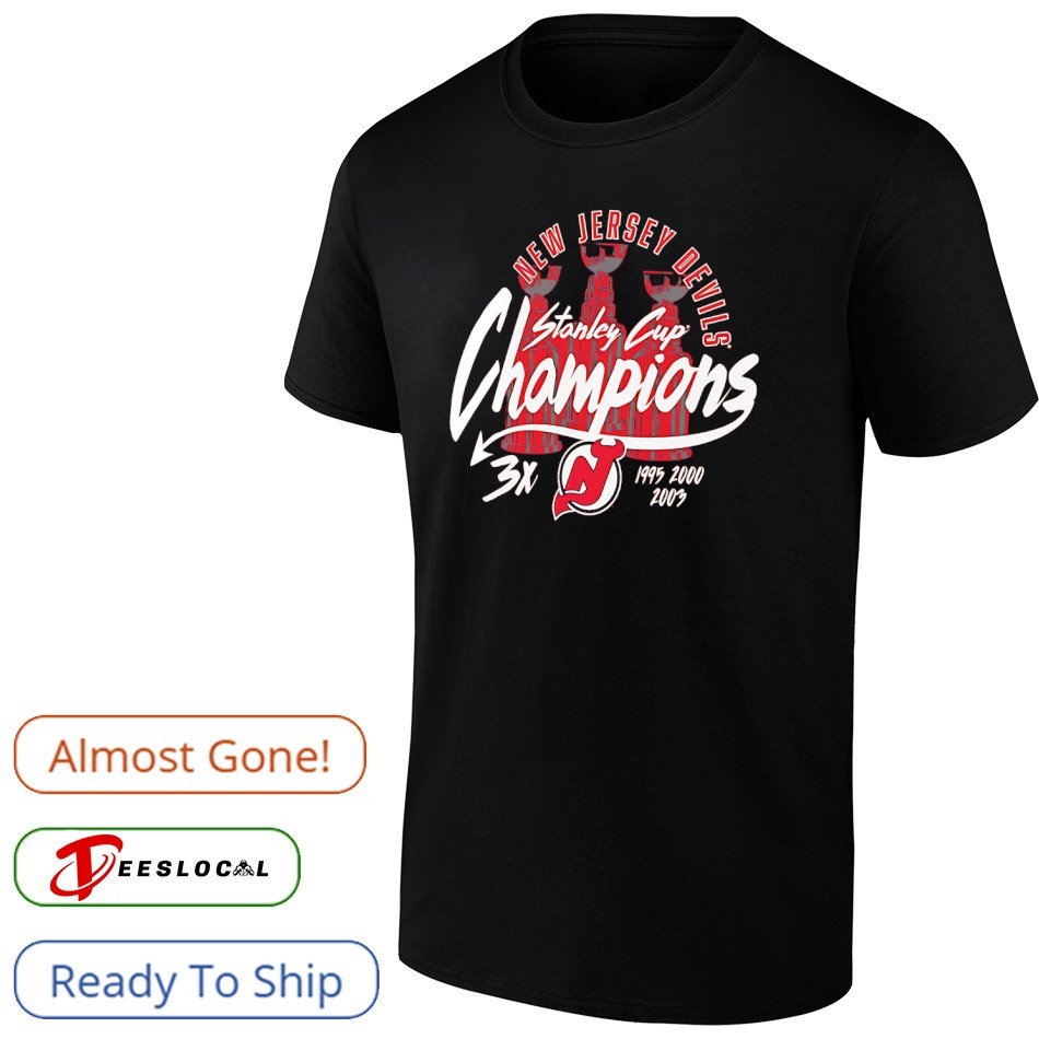 New Jersey Devils 3x Stanley Cup Champions shirt