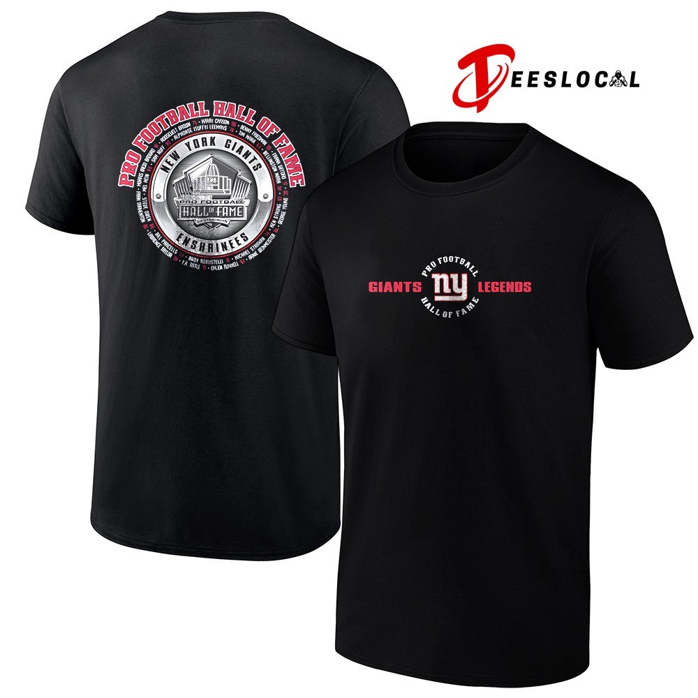 New York Giants pro football hall of fame legends shirt