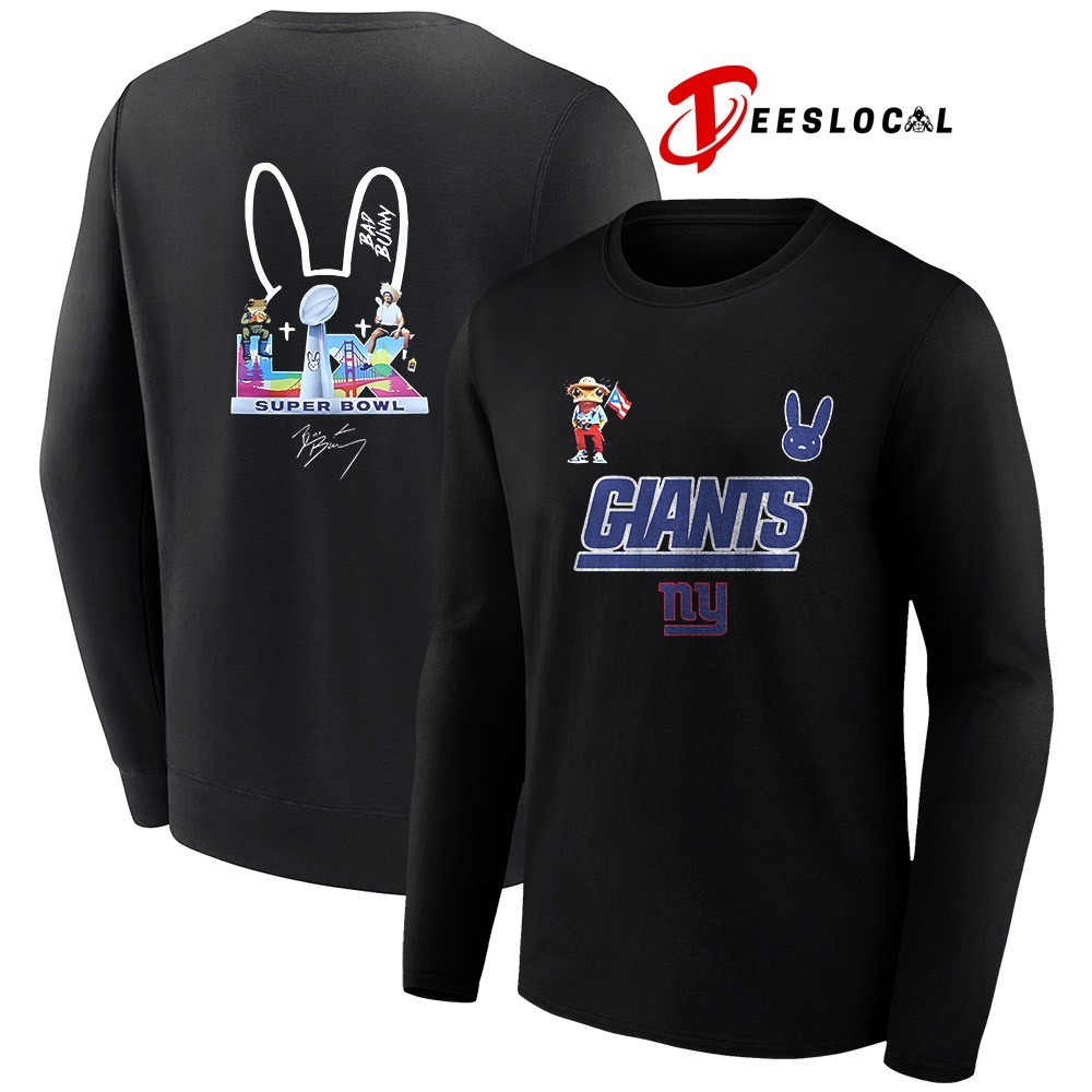 New York Giants x Bad Bunny Super Bowl 2026 football USA flag