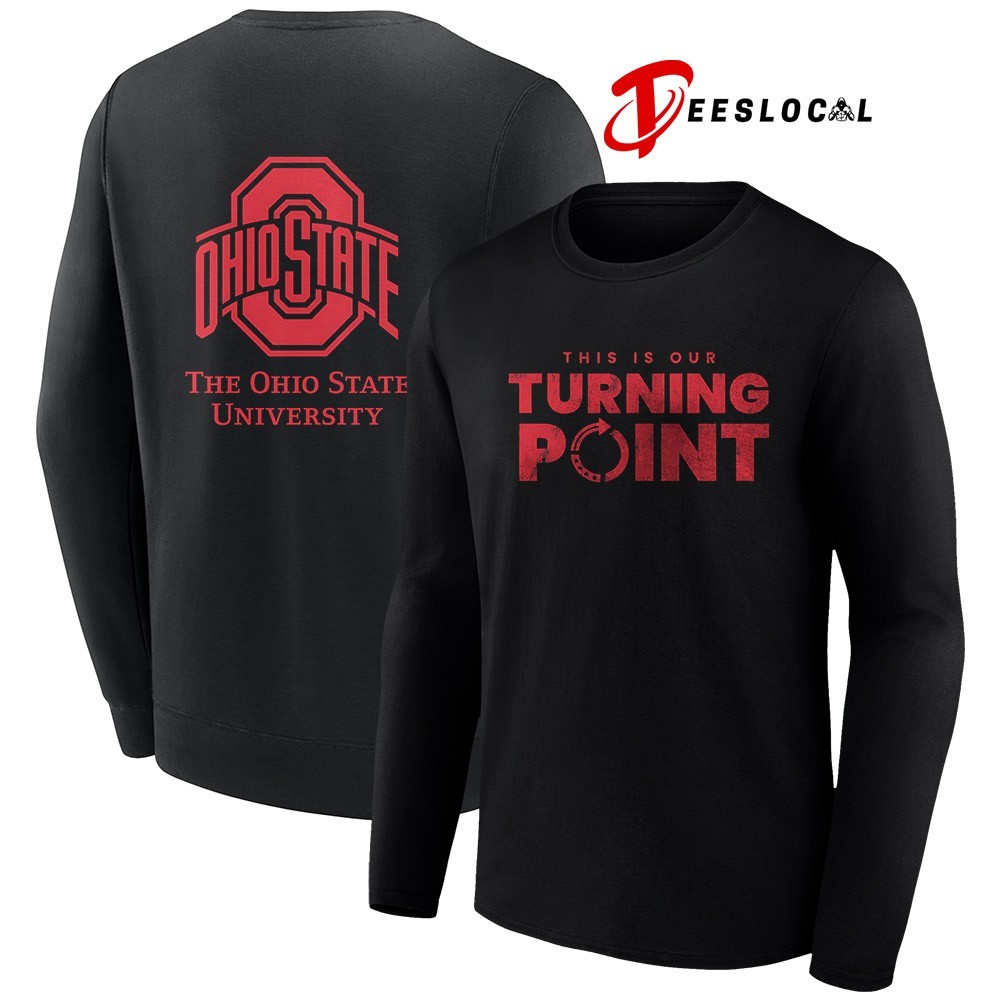 Ohio State Buckeyes The Ohio State University x Charlie Kirk this is our  Turning Point logo shirt