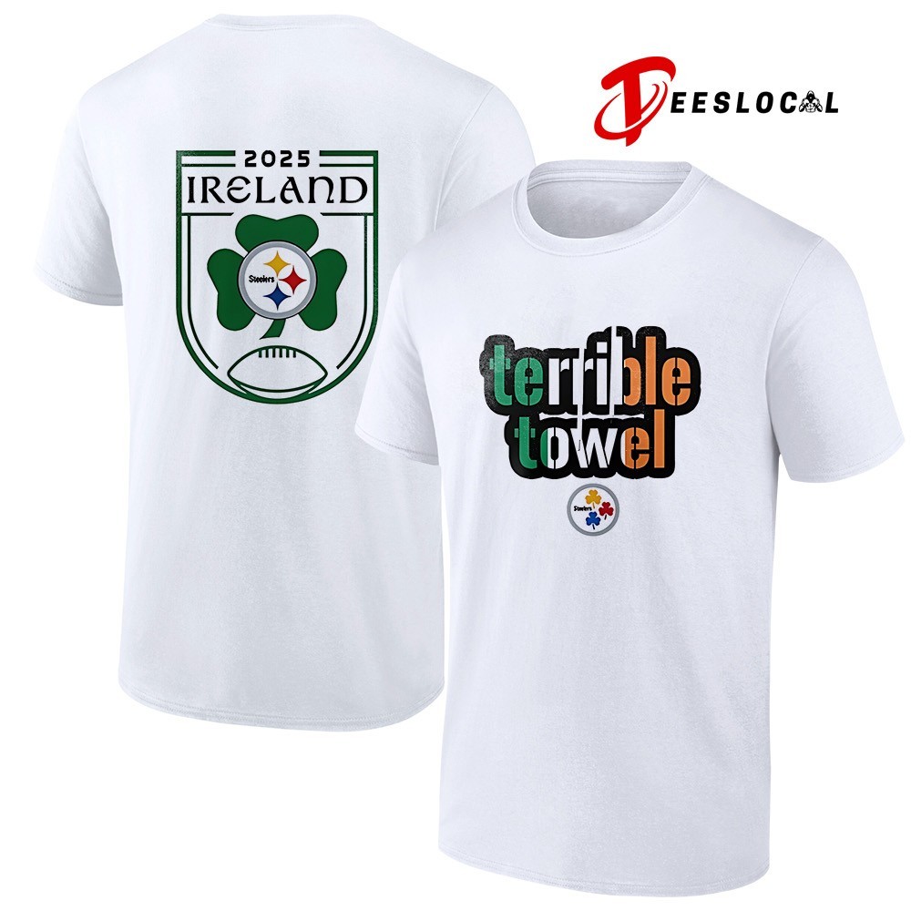 Pittsburgh Steelers terrible towel Ireland 2025 shirt, hoodie