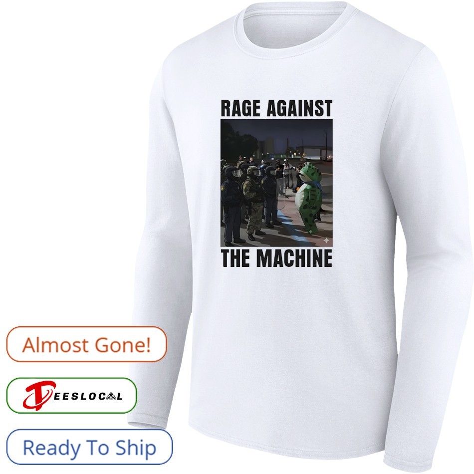 Portland Frog rage against the machine photo shirt, hoodie