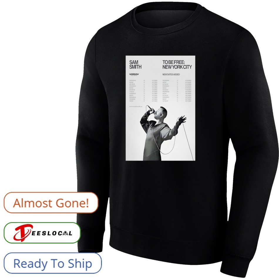 Sam Smith New York City 2025 Tour Poster Shirt, hoodie, sweater