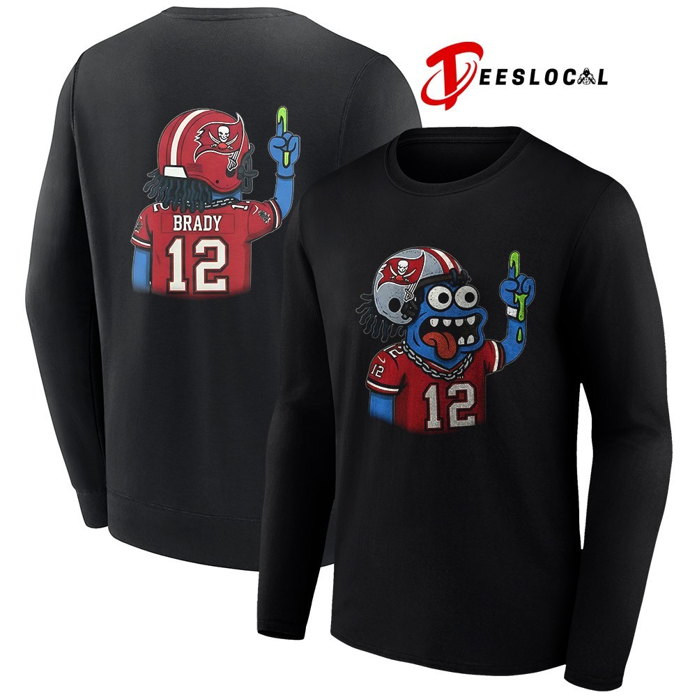 Tampa Bay Buccaneers Tom Brady mascot cartoon shirt