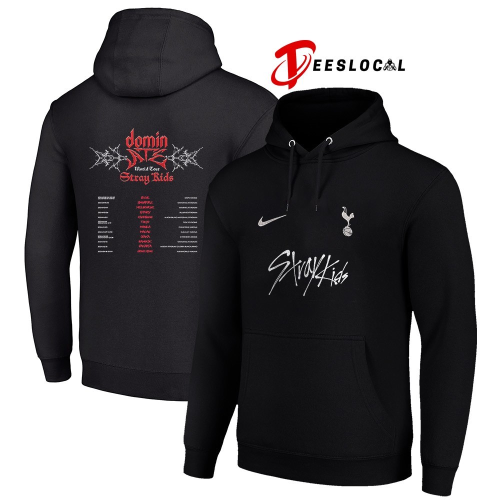 Tottenham Hotspur x Stray Kids show Domin Ate world tour shirt