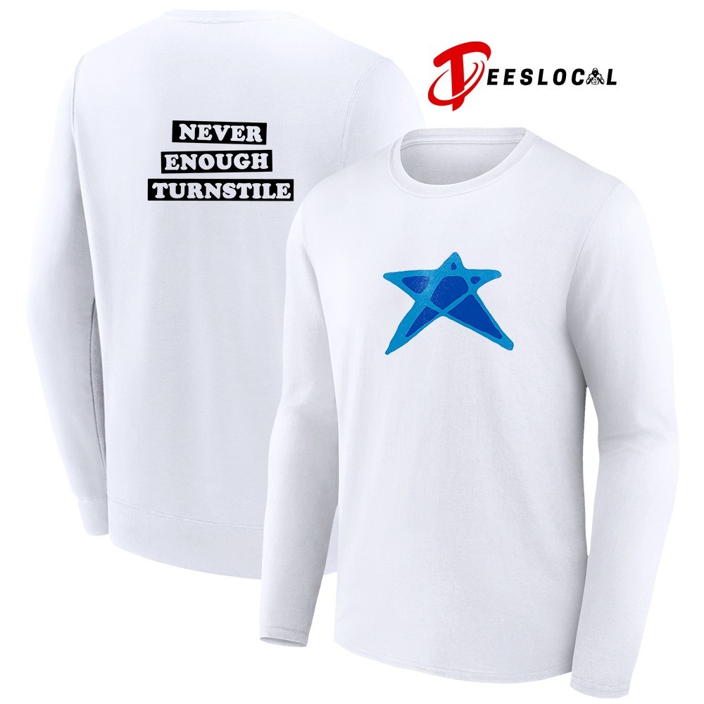 Turnstile Never Enough tour 2025 blue star shirt, hoodie