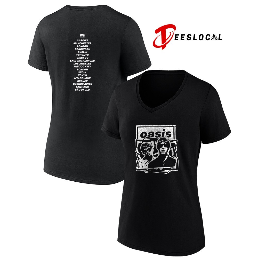 Oasis Live 25 World Tour Live '25 cut out photo cities tour