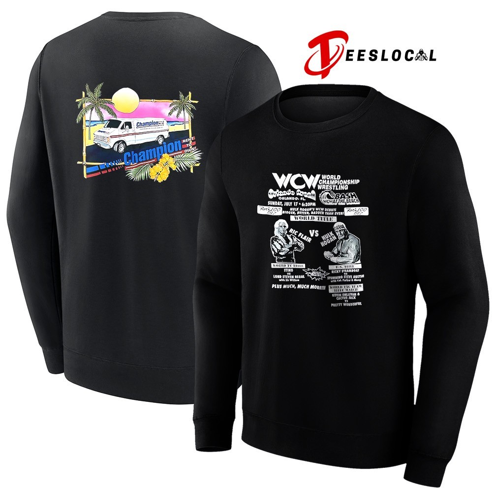 WCW World Championship Wrestling Orlando Arena Ric Flair vs Hulk Hogan shirt