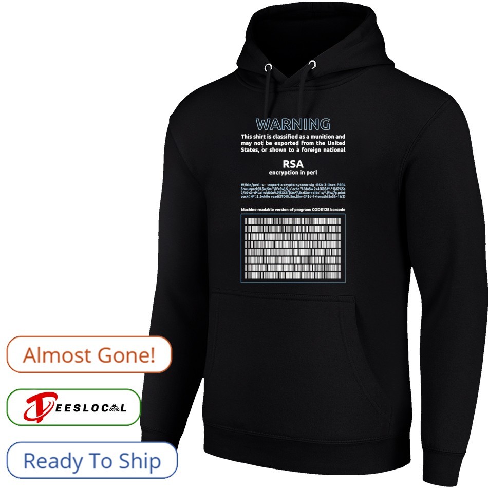 Warning RSA encryption in perl shirt, hoodie, sweater, long sleeve and tank  top