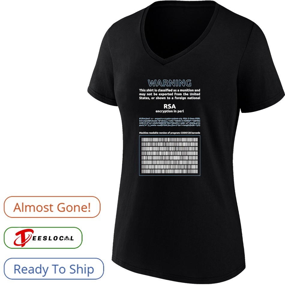 Warning RSA encryption in perl shirt, hoodie, sweater, long sleeve and tank  top