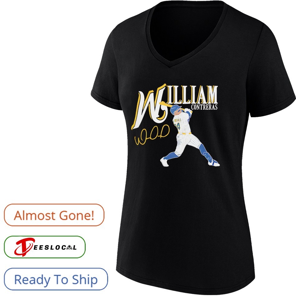 William Contreras 24 Milwaukee Brewers baseball signature shirt