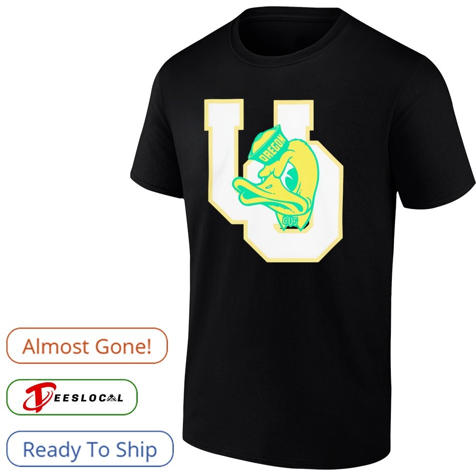 Yellow Duck Head mascot University Oregon shirt