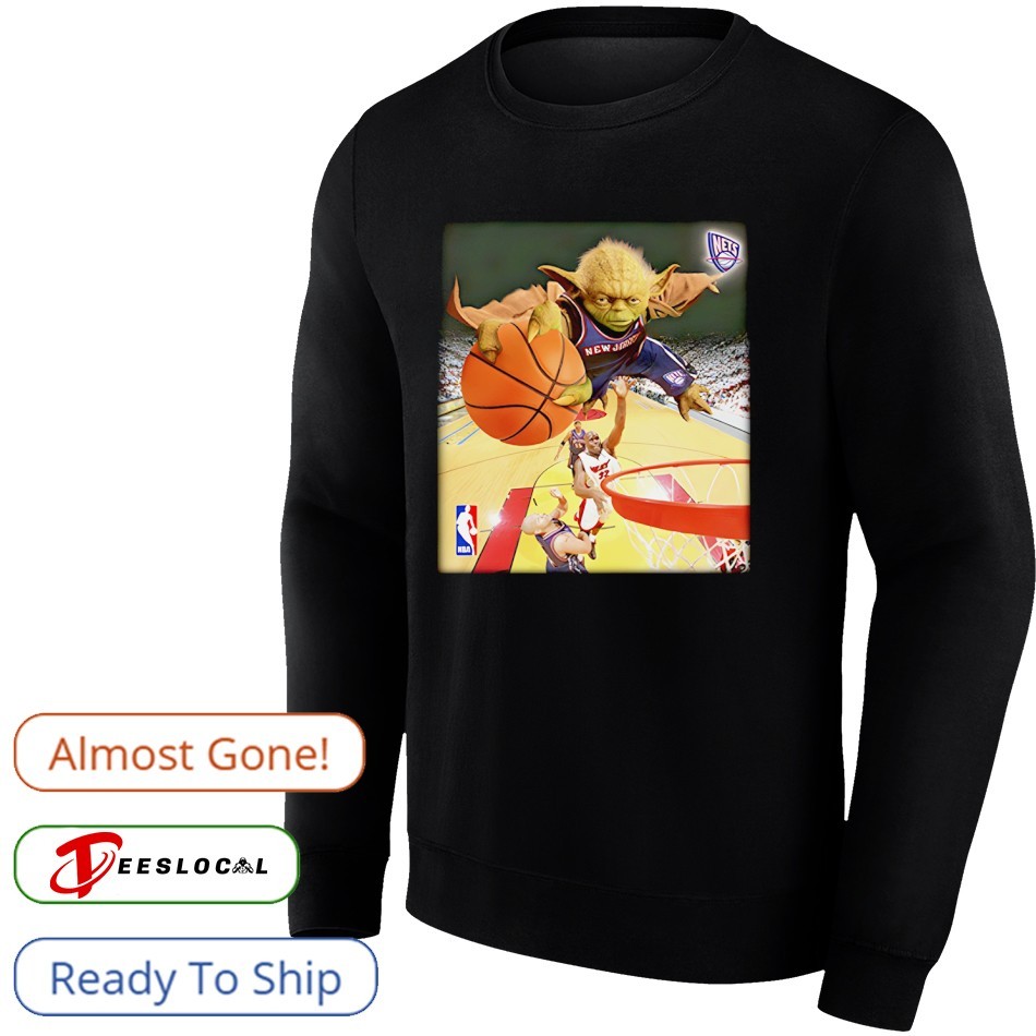 Yoda Slam Dunk Ballin Brooklyn Nets NBA Shirt, hoodie, sweater