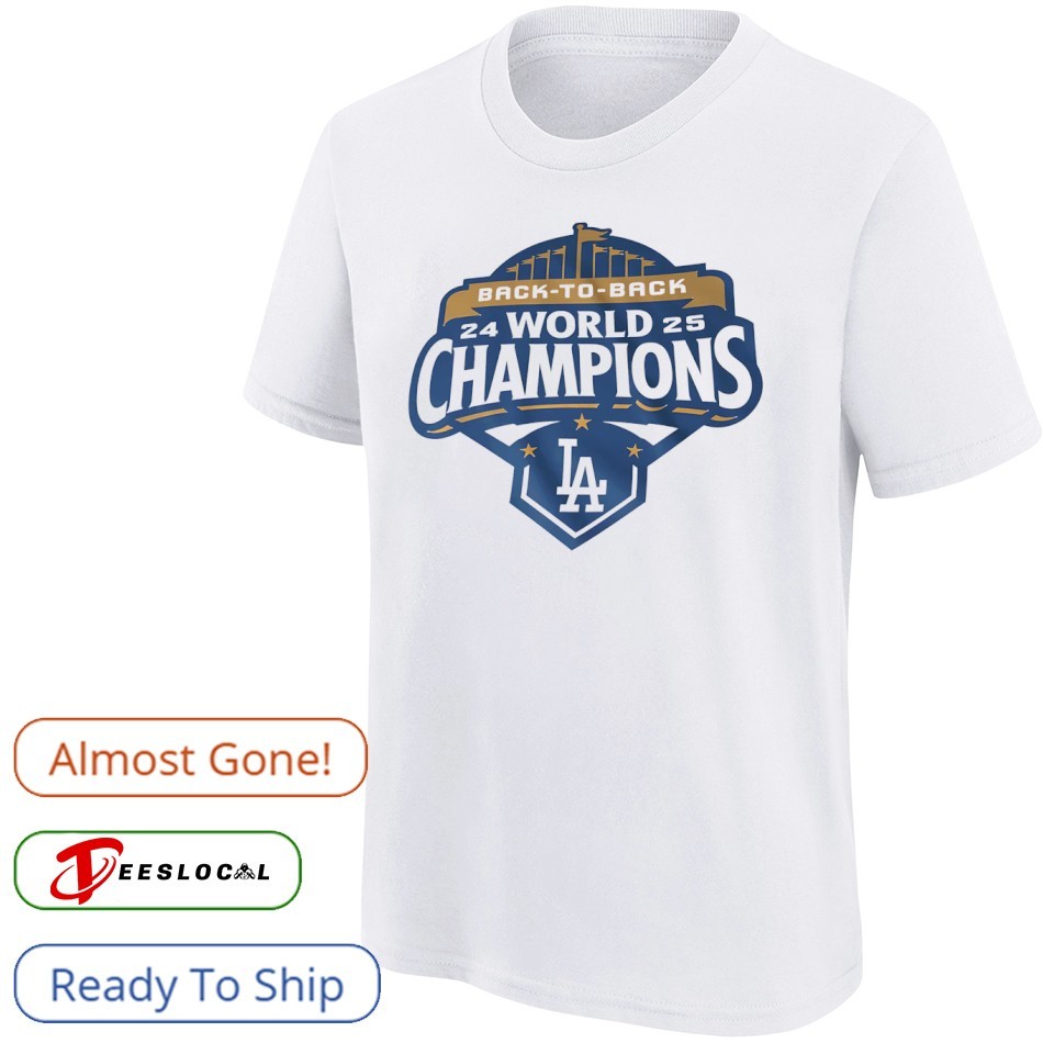 Back to back Los Angeles Dodgers MLB World Champions 2025 shirt
