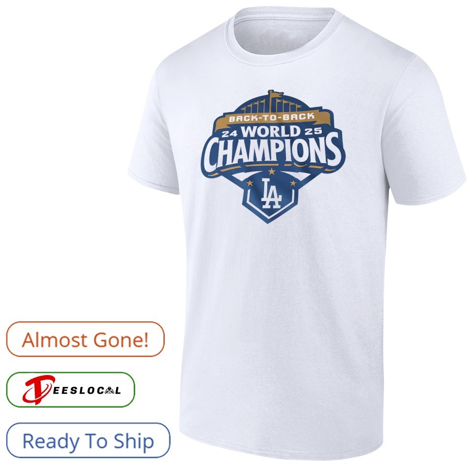 Back to back Los Angeles Dodgers MLB World Champions 2025 shirt