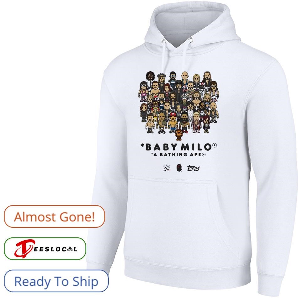 Bape A Bathing Ape Baby Milo WWE wrestling character shirt, hoodie