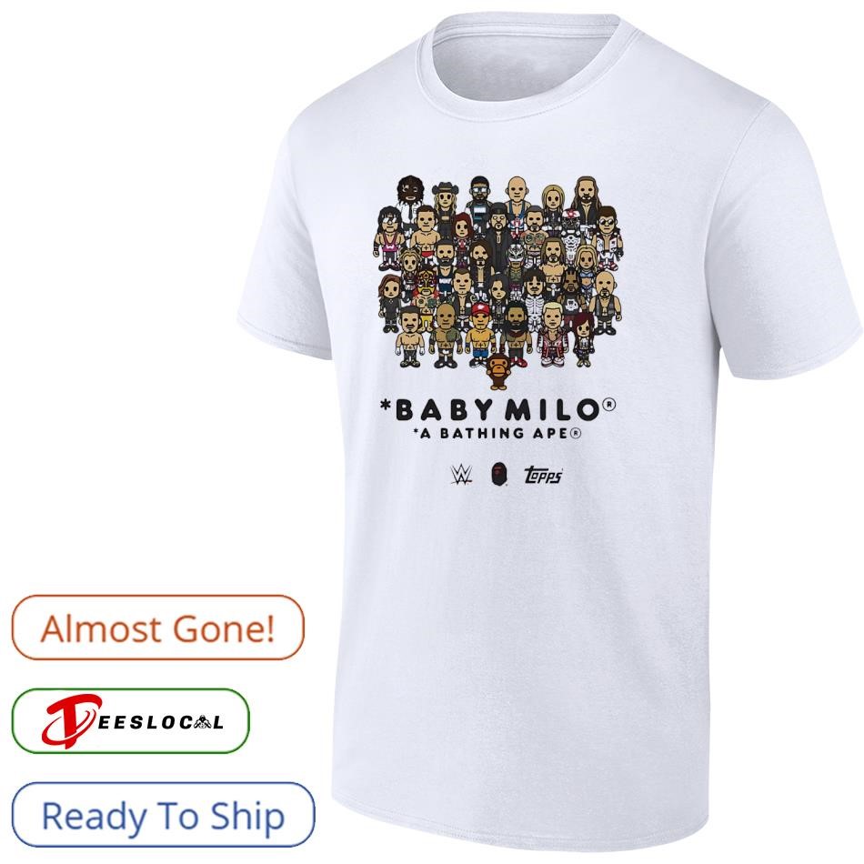 Bape A Bathing Ape Baby Milo WWE wrestling character shirt, hoodie