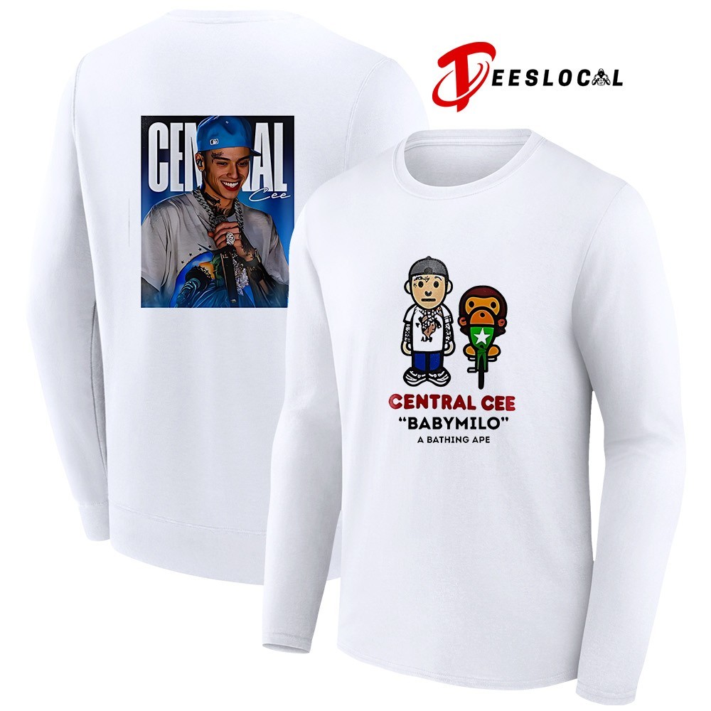 Bape x Spotify x Syna Central Cee Babymilo poster signature shirt Bape x Spotify x Syna Central Cee Babymilo poster signature shirt