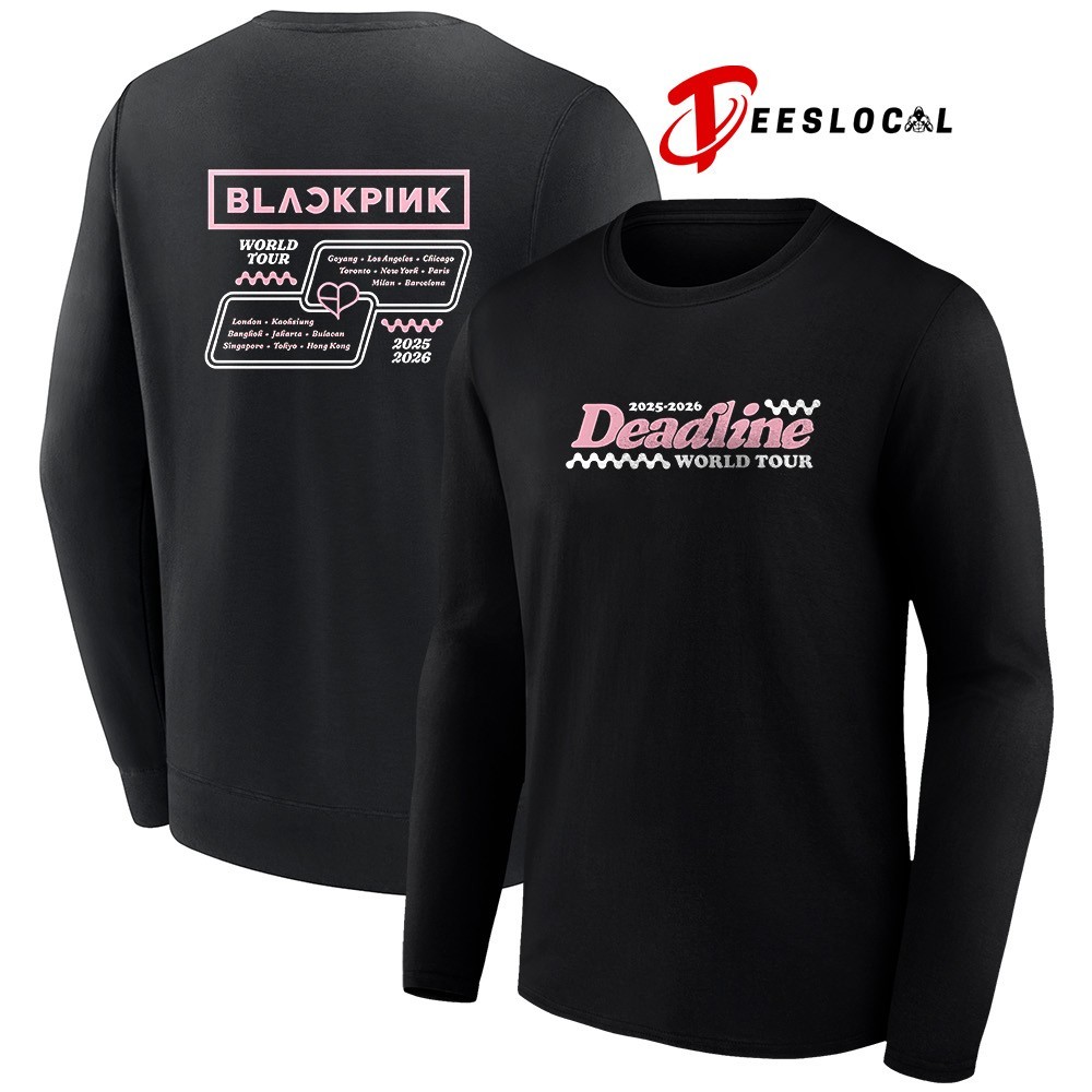 Blackpink Deadline World Tour 2025 2026 dates schedule shirt