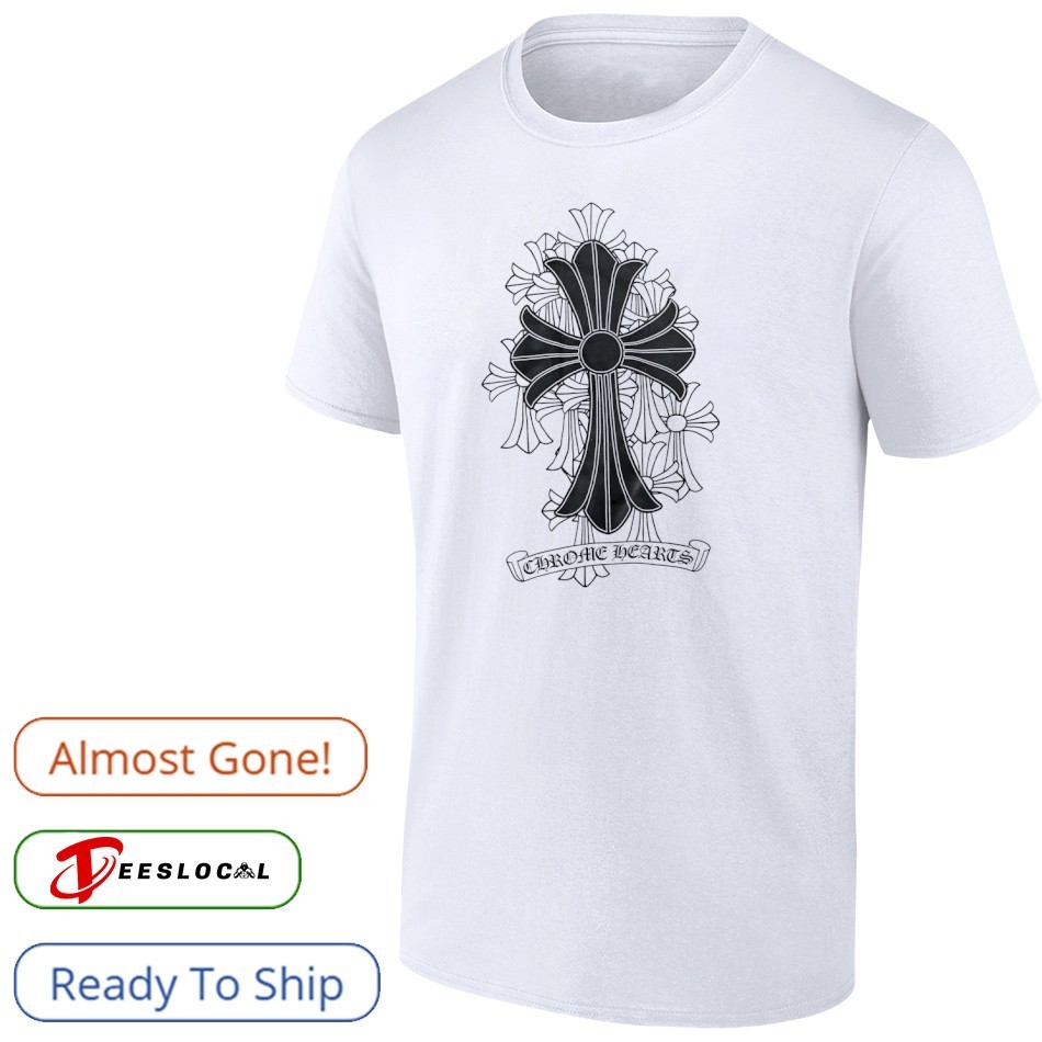 トップス CHROME HEARTS Graveyard Cemetery Cross Chrome Hearts Multi Color Cross Cemetery T-shirt Black Men's - US