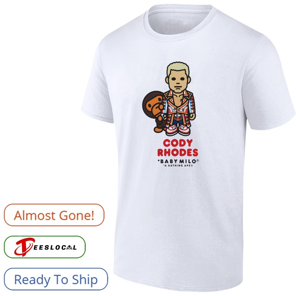 Cody Rhodes WWE x Baby Milo A bathing Ape shirt, hoodie, sweater